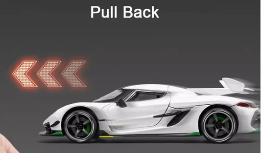 Koenigsegg Jesko White Model Car 1:24 image 1