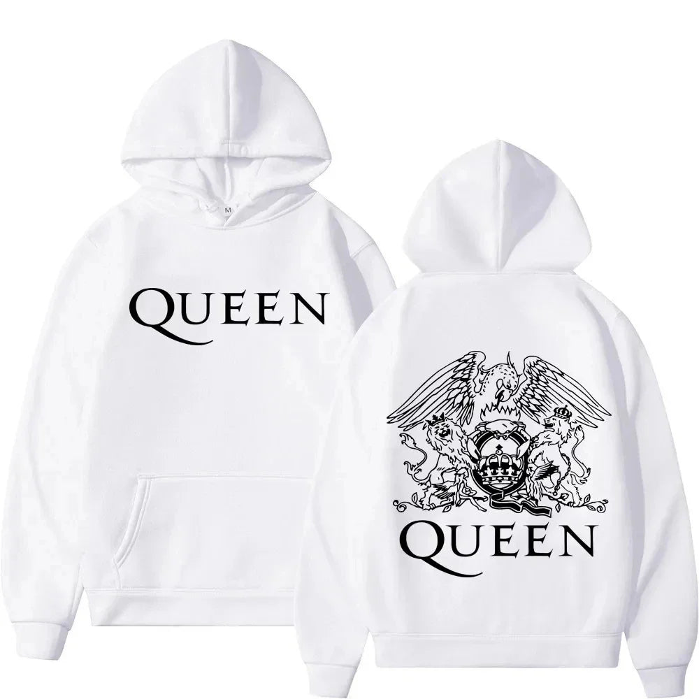 Queen Rock band Unisex Pullover Hoodie White image 0