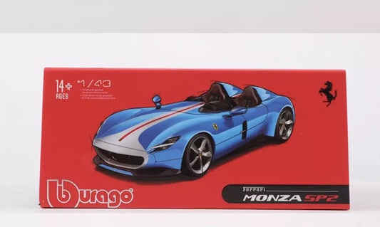 Ferrari Monza SP2 Model Bburago 1:43 Acrylic Case image 1