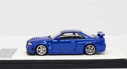 Nissan GTR R34 Time Micro Fast & Furious 1:64 Blue Model Car-With Figure image 1