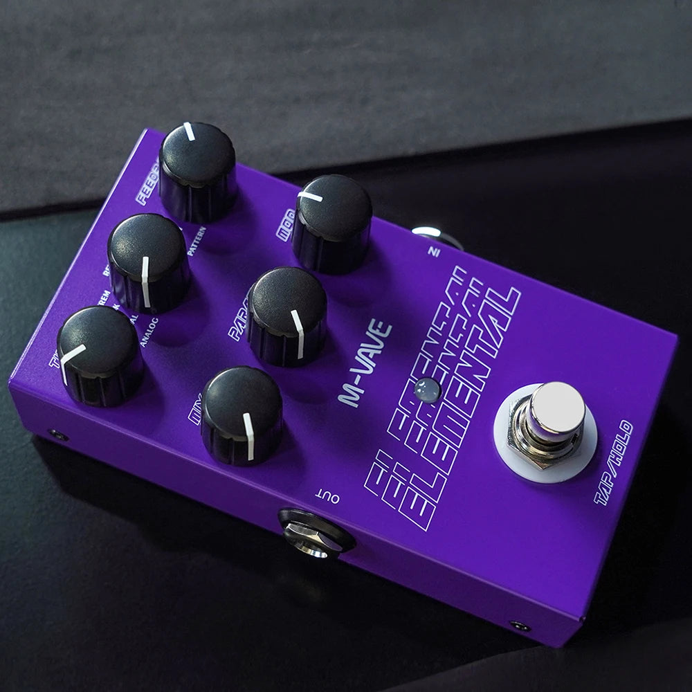 M-Vave Elemental Digital Delay Pedal 9 Different Delay Guitar Effects image 0