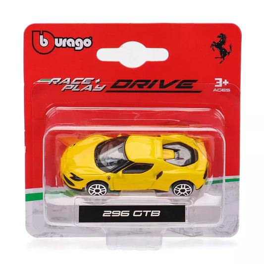 Bburago Ferrari 296 GTB Yellow 1:64 image 1