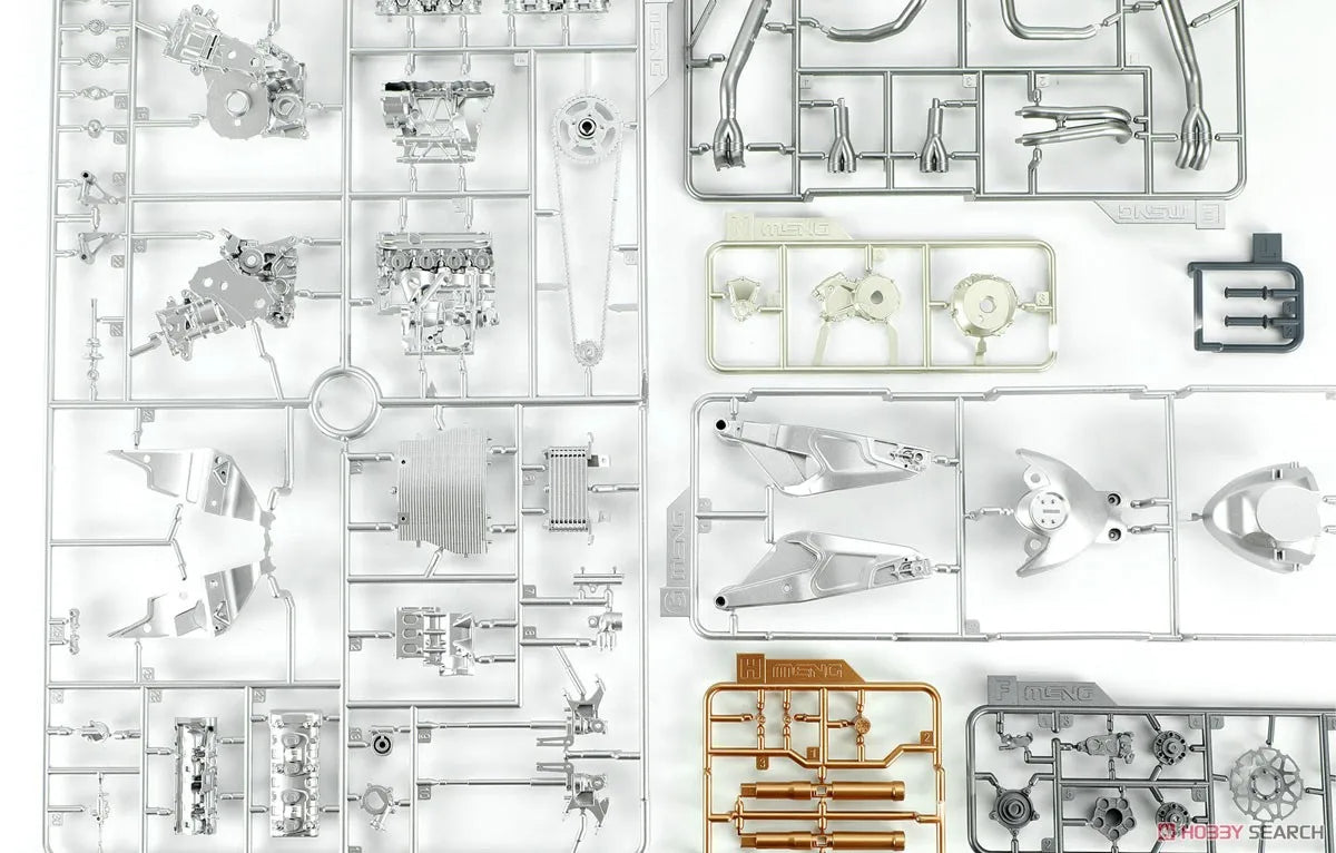 MENG MT-004S BMW HP4 1/9 Scale Motorcycle Series Pre-coloured Edition Model Kit image 10