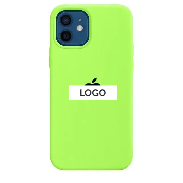 Silicone Case For Apple Iphone Fluorescent Green image 0