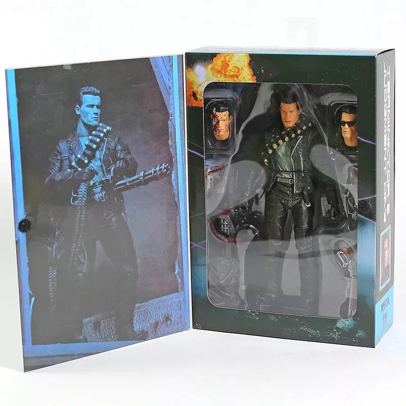 Terminator 2: Judgment Day T-800 Arnold Schwarzenegger Action Figure 7" image 1