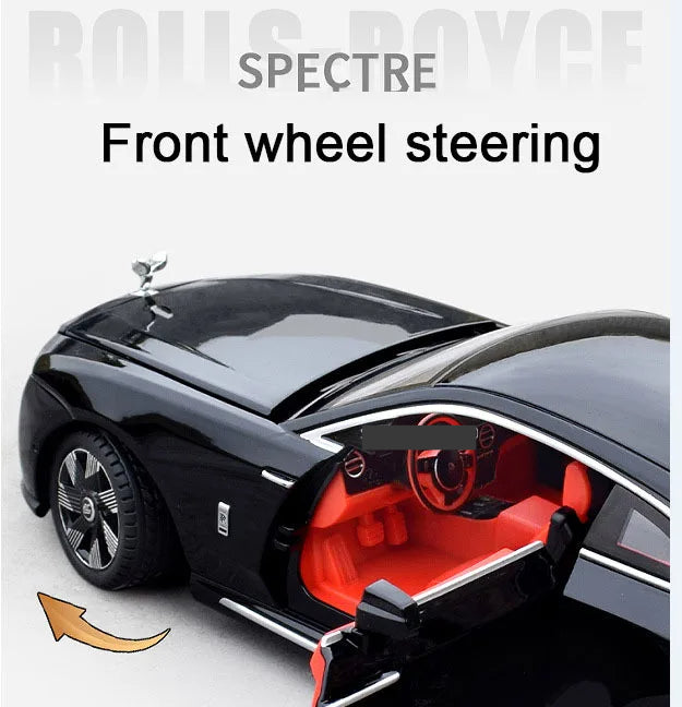 Rolls Royce Spectre Black With Light & Sound Effects 1:24 image 1
