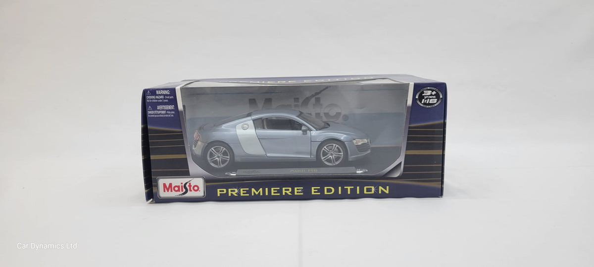 Maisto 1/18 Audi R8 Premium Edition - Metallic Grey 36143