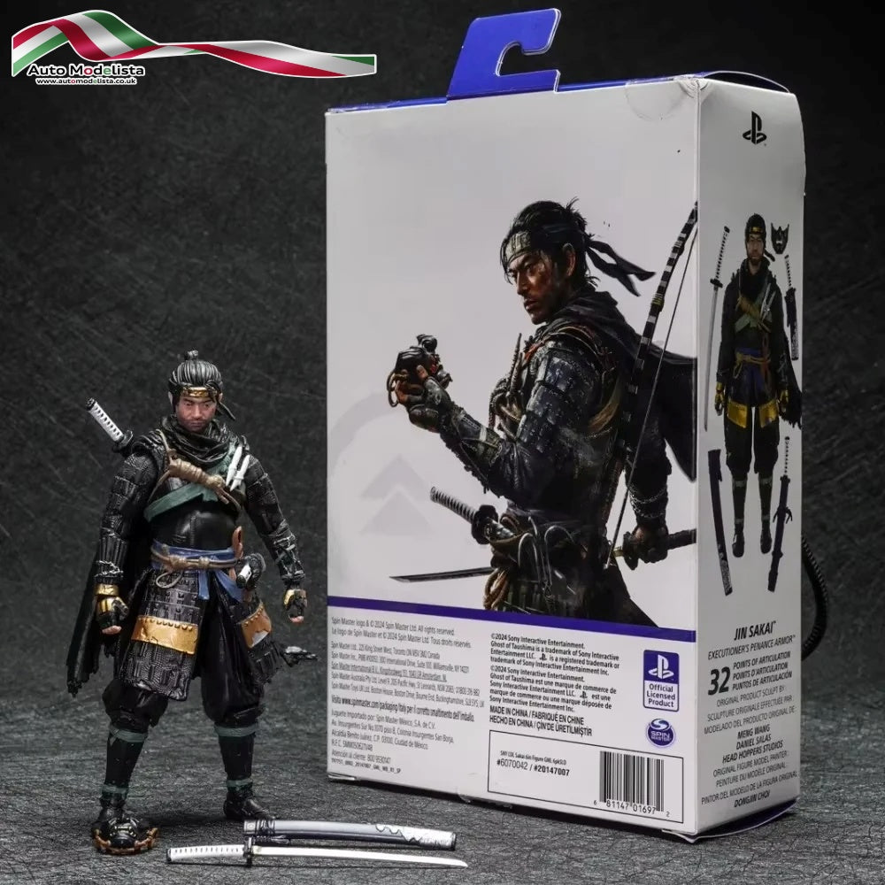 Ghost Of Tsushima Anime Figure Jin Sekai Playstation Action Figure image 0