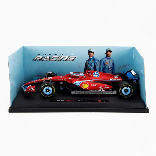 Bburago 1:18 SF24 F1 Ferrari Miami #55 Carlos Sainz Model Car image 1