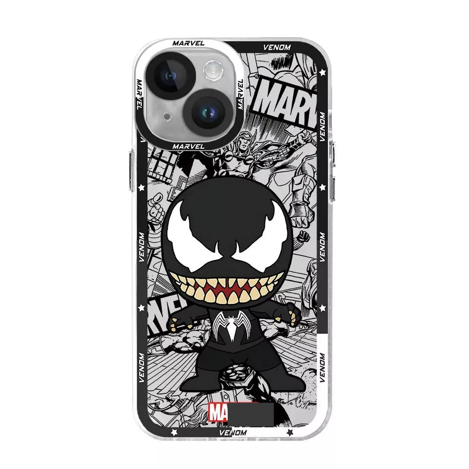 Superhero Venomous Cartoon Design Case for Apple Iphone image 0