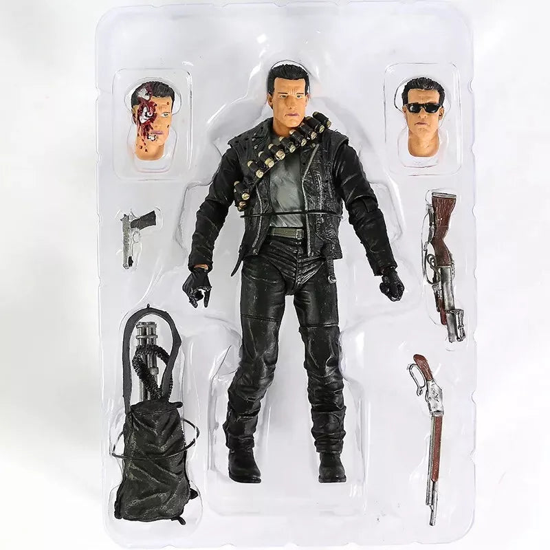 Terminator 2: Judgment Day T-800 Arnold Schwarzenegger Action Figure 7" image 3