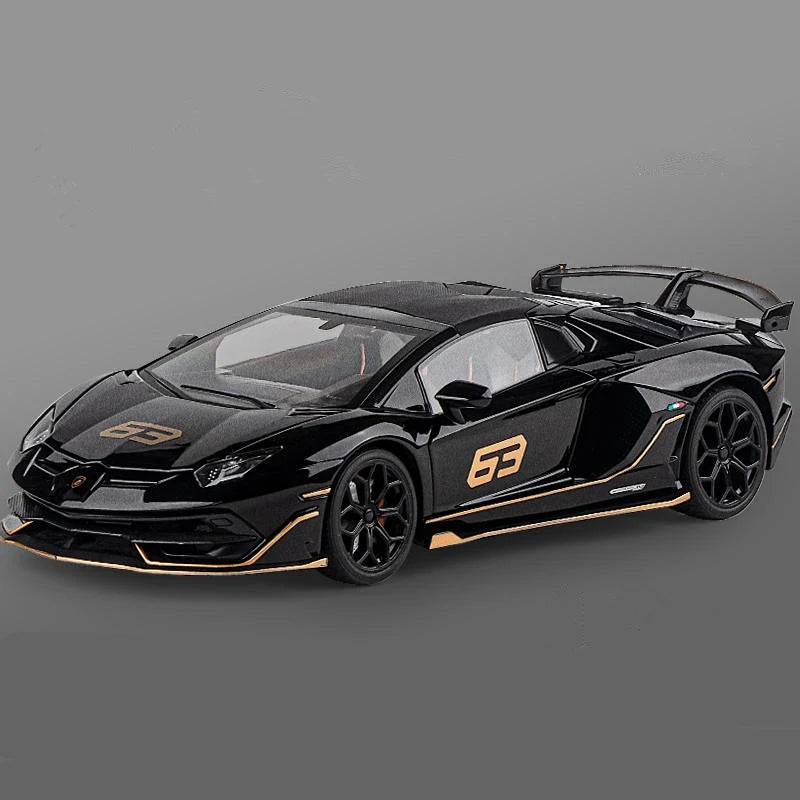 Lamborghini SVJ 63 Black Hidden Edition 1:18 Model Car image 0