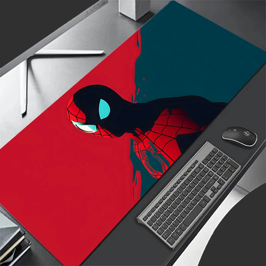 Superhero Spider Red & Teal Design Gaming Desk Mat image 0