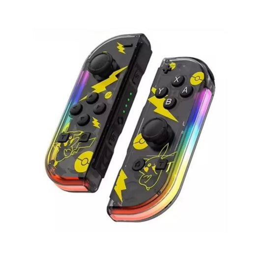 Pikachu Transparent Switch Joy-Cons RGB LED Lights image 0