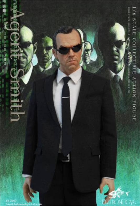 The Matrix FB-Z007 Task Agent Smith 1/6 Fish Bonetoys Action Figure image 0