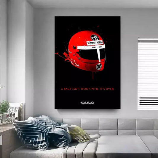 Formula 1 Nikki Lauda Helmet Wall Art image 0