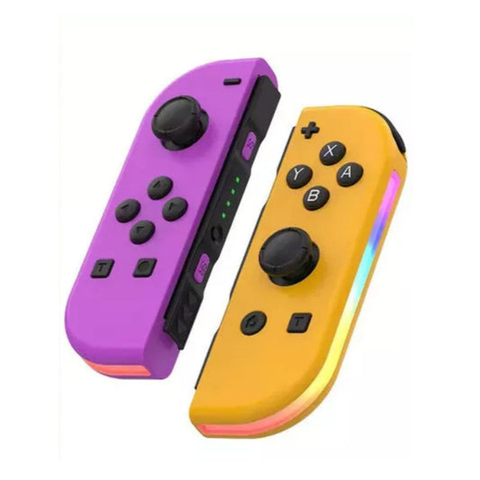 Purple & Orange Switch Joy-Cons RGB LED Lights image 0