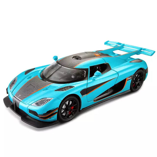 The Koenigsegg Blue Agera ONE:1 model car 1:24 image 0