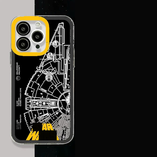Stars Wars Millennian Falcon Design Case for Apple Iphone image 0