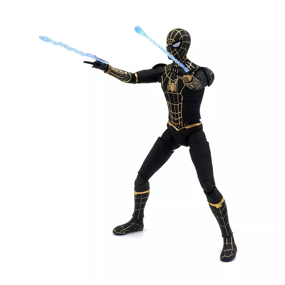 ZD Toys Marvel Spiderman No Way Home Intergrated Black Gold Suit Action Figure image 1