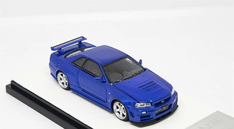 Nissan GTR R34 Time Micro Fast & Furious 1:64 Blue Model Car image 3