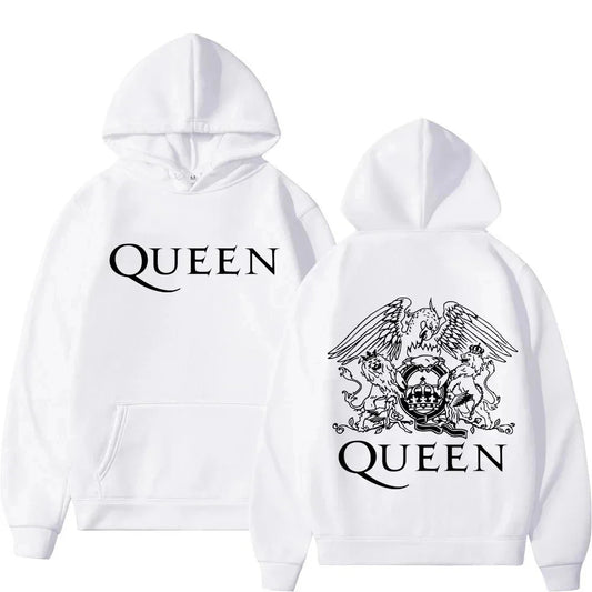 Queen Rock band Unisex Pullover Hoodie White image 0