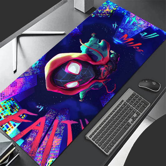 Superhero Spider Miles Design Gaming Desk Mat image 0