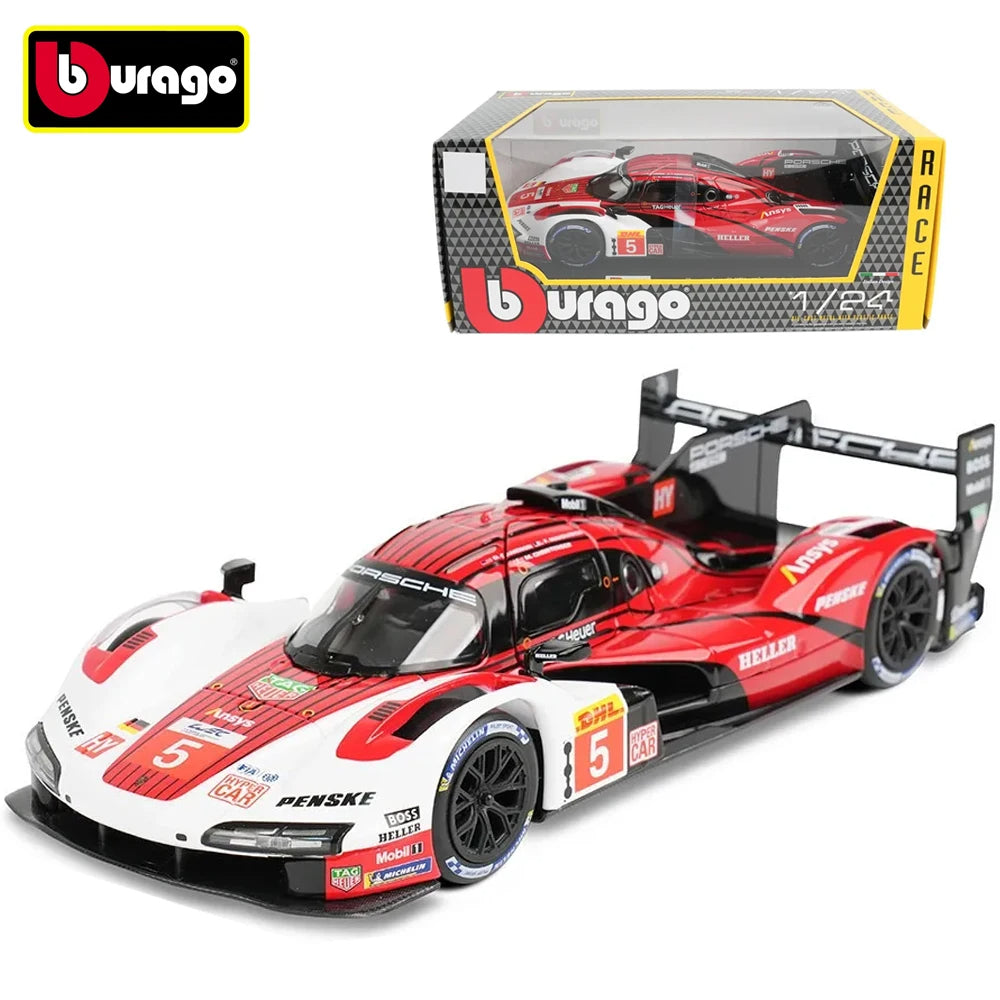 Bburago 1:24 Porsche 963 24hr Le Mans Racing Model Car image 0