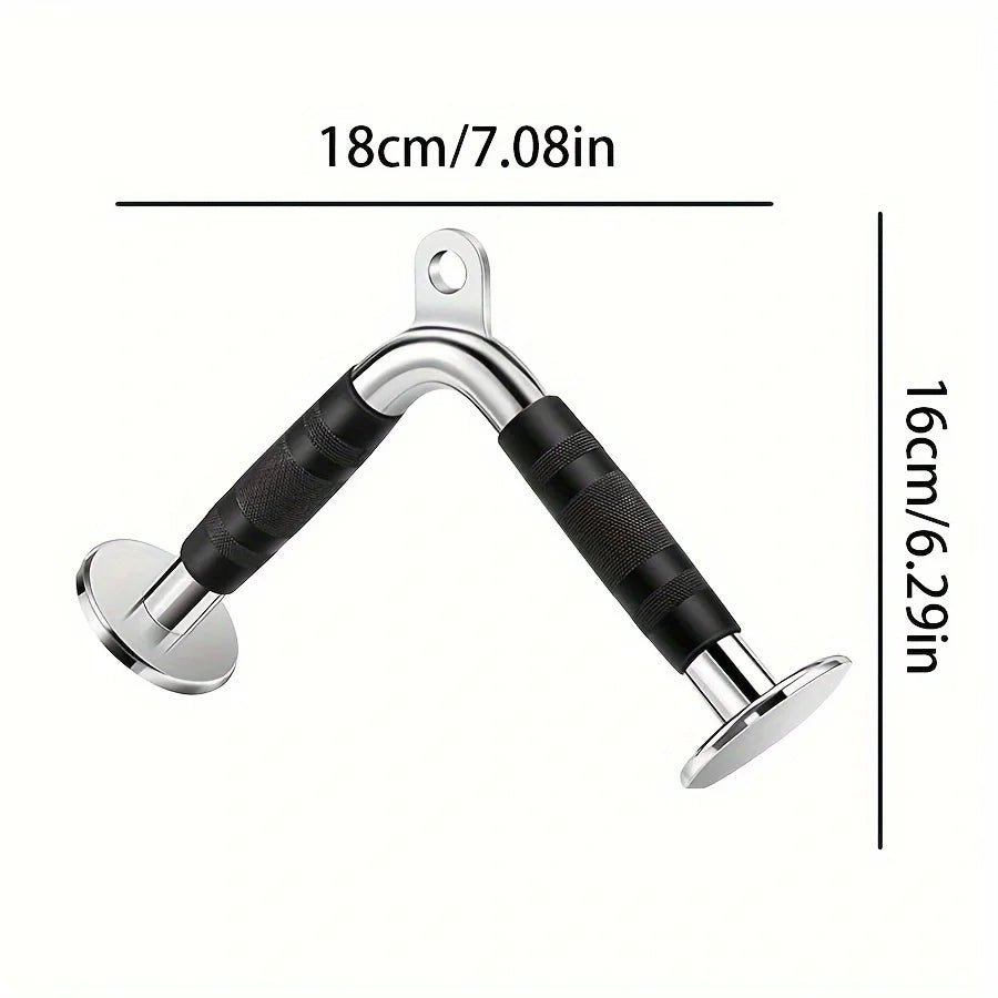 V Shape Tricep Bar With Rubber Grips image 0