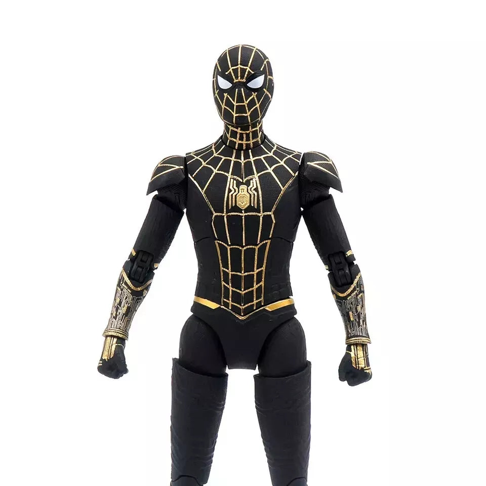 ZD Toys Marvel Spiderman No Way Home Intergrated Black Gold Suit Action Figure image 2