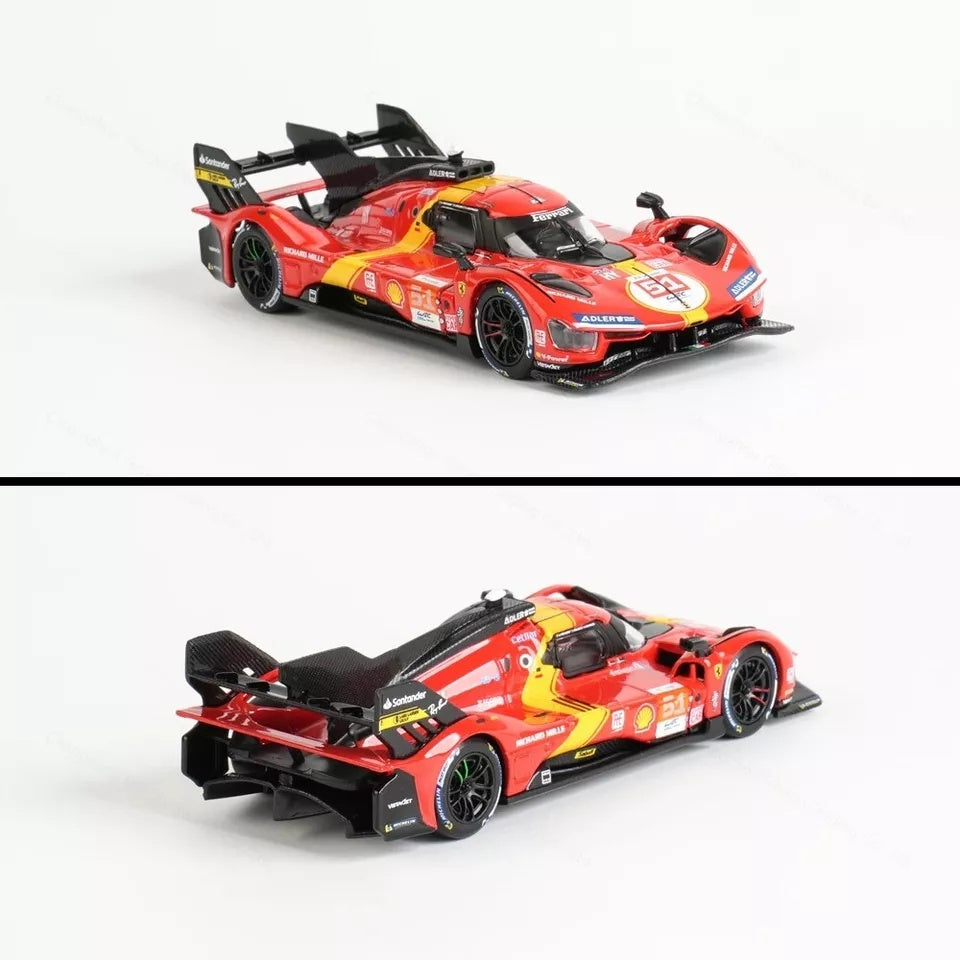 Bburago Ferrari 499P 24hr Le Mans 1:43 With Acrylic Case image 2