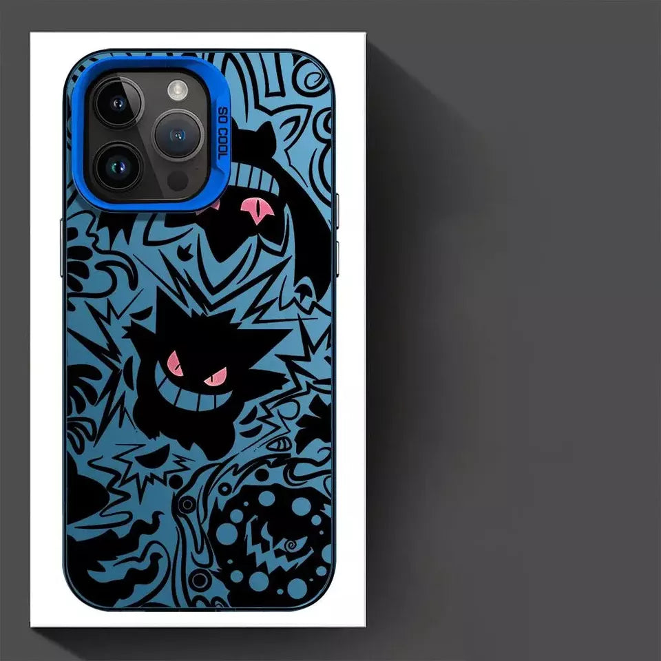 P-Pokemon Gengarr Apple Iphone Case - Blue image 0
