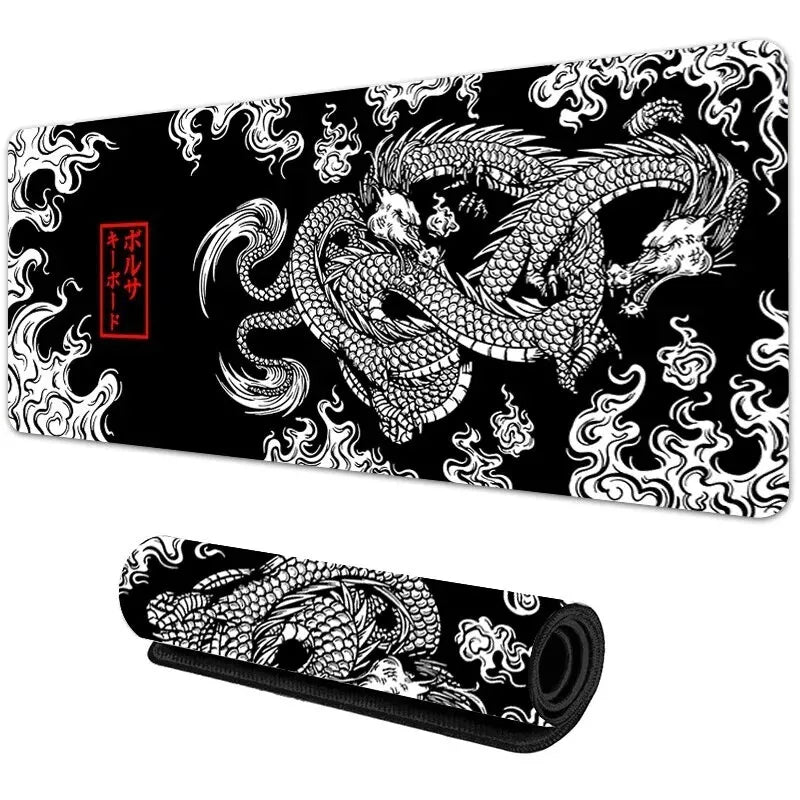 Japanese Dragon Design Gaming Desk Mat image 0