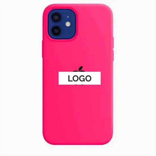 Silicone Case For Apple Iphone Bright Pink image 0