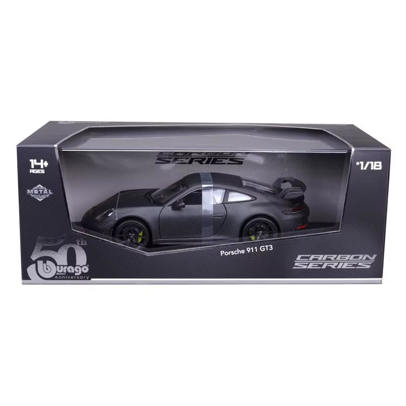 Bburago 1:18 Porsche 911 GT3 50th Anniversary Carbon Fibre Series image 2