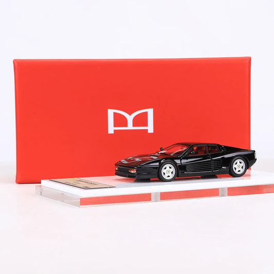 DMH 1:64 Testarossa Black Resin Model Car Limited Edition image 0