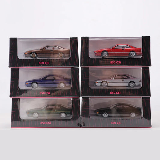 BMW 850 CSI E31 Shadow DCT 1:64 Red Model Car image 1