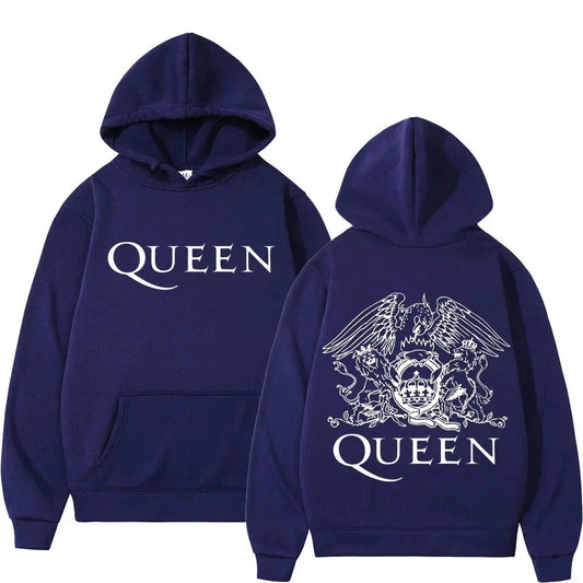 Queen Rock band Unisex Pullover Hoodie Dark Blue image 0