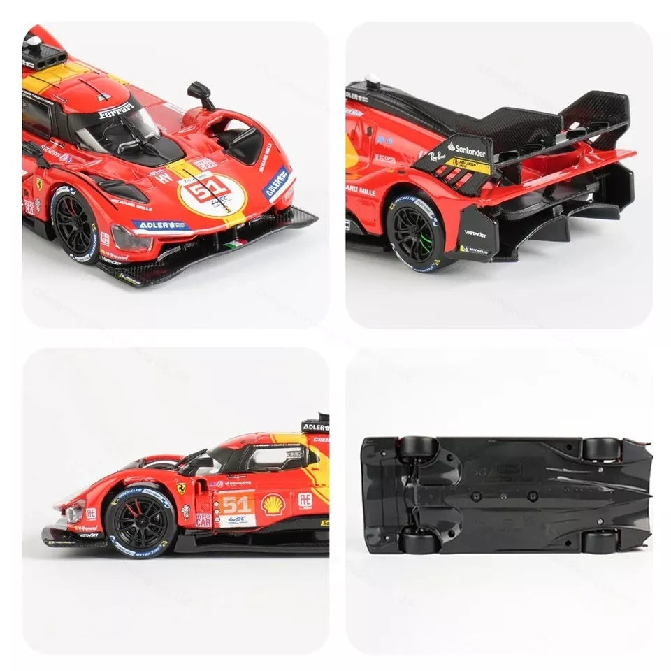 Bburago Ferrari 499P 24hr Le Mans 1:43 With Acrylic Case image 4