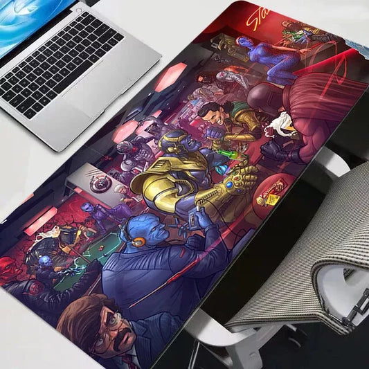 Superhero Arm Wrestle Design Gaming Desk mat image 0