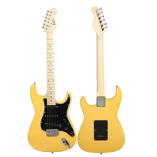 IRIN ST Yellow Electric Guitar 6 String 39 Inch 21 Frets Basswood Body image 0