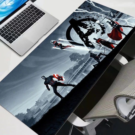 Superhero White City Gaming Desk mat image 0