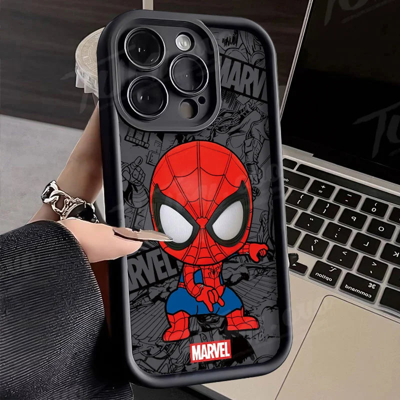Superhero Spider Cartoon Design Case for Apple Iphone image 0