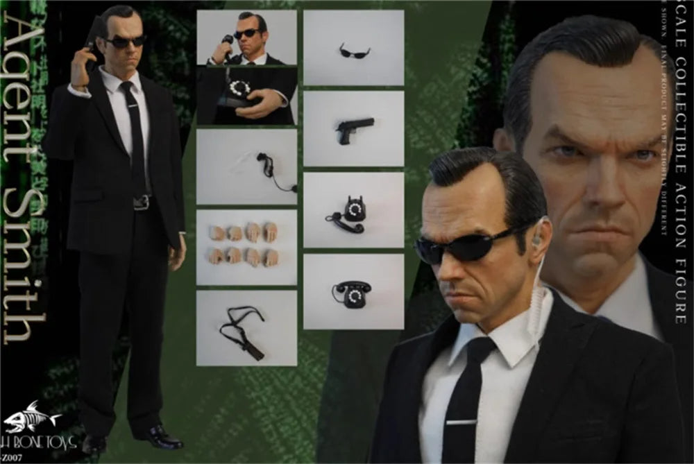 The Matrix FB-Z007 Task Agent Smith 1/6 Fish Bonetoys Action Figure image 5