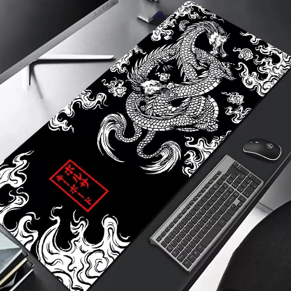 Japanese Dragon Design Gaming Desk Mat image 2