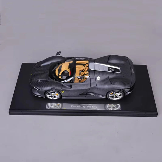 Bburago Ferrari Daytona SP3 1:18  50th Anniversary Carbon Series Model Car image 1