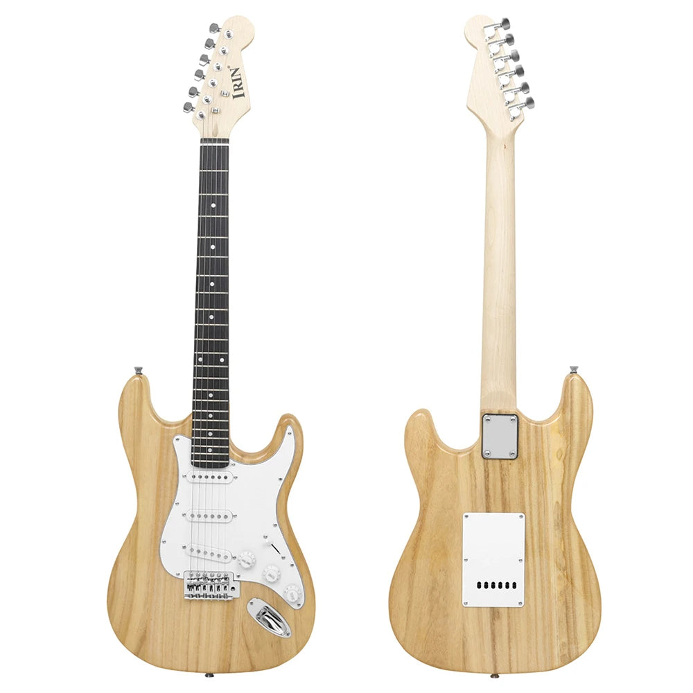 IRIN ST Wood Electric Guitar 6 String 39 Inch 21 Frets Basswood Body image 0
