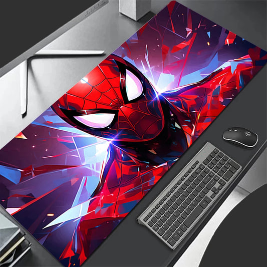 Superhero Spiders Glass Design Gaming Desk Mat image 0