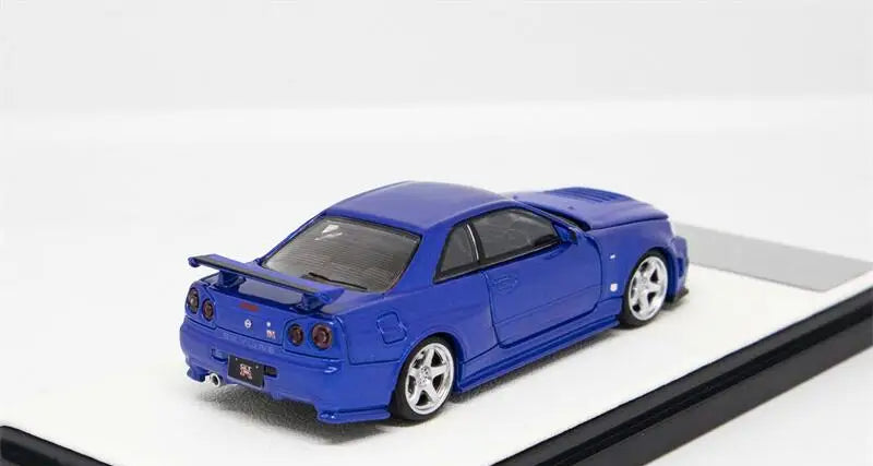 Nissan GTR R34 Time Micro Fast & Furious 1:64 Blue Model Car image 1