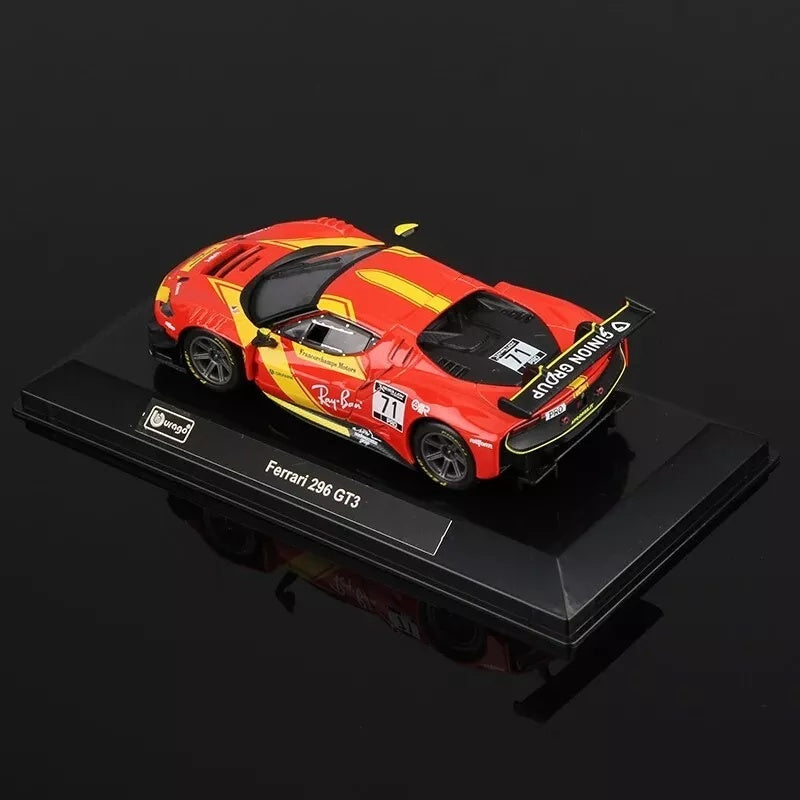 Bburago Ferrari 296 GT3 1:43 Model Car With Acrylic Case image 3